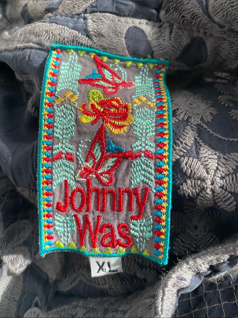 Johnny Was XL semi-sheer dress/tunic - Picture 8 of 9